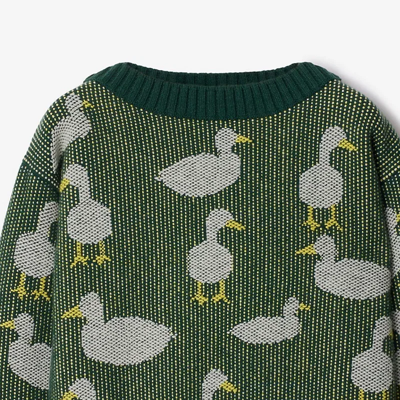 Свитер с жаккардовым узором Patrick Duck Burberry, Dark Moss Ip Pattern — фото 3
