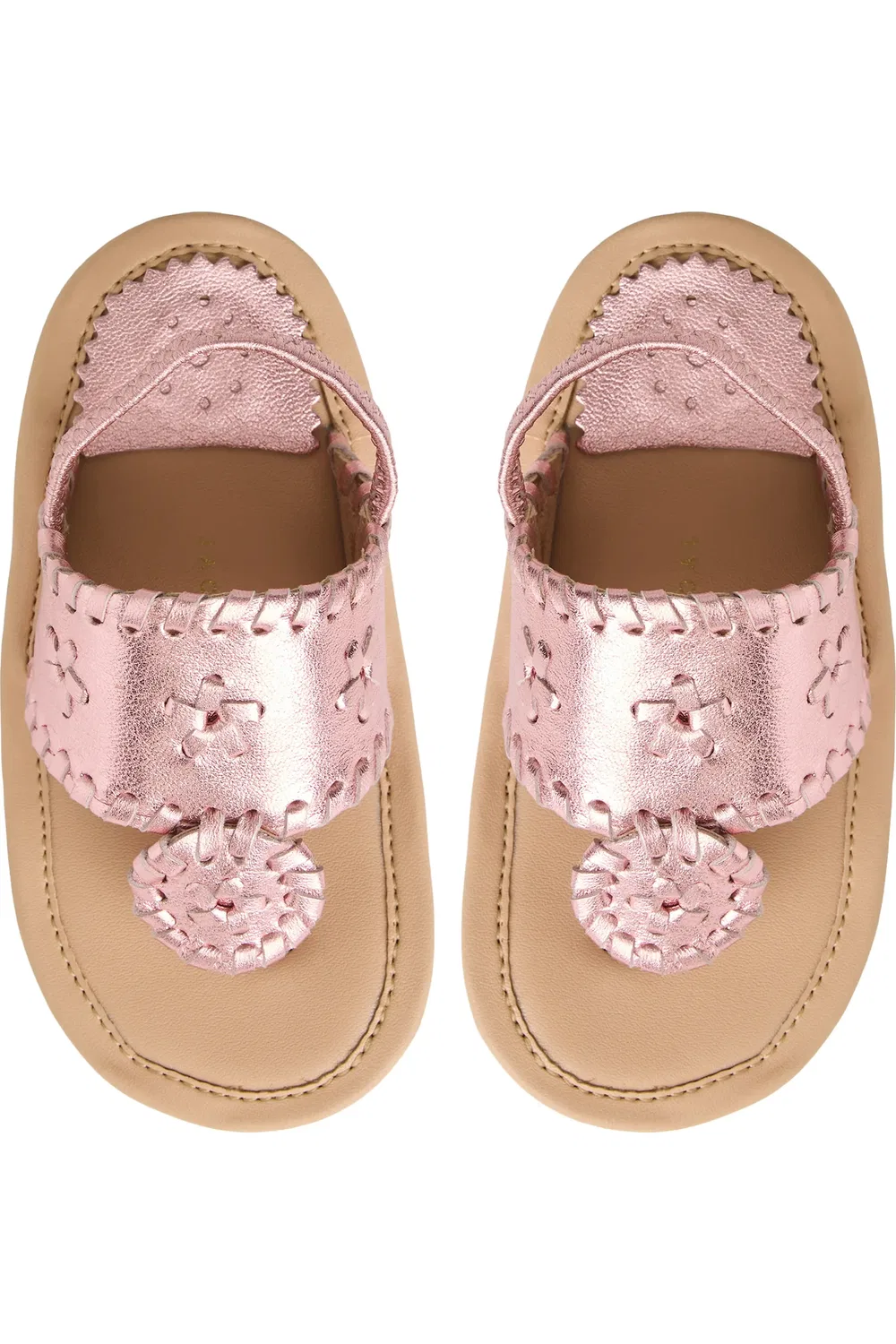 Сандалии детские с эластичным ремешком Jacks Slingback Jack Rogers, Rose Quartz — фото 4