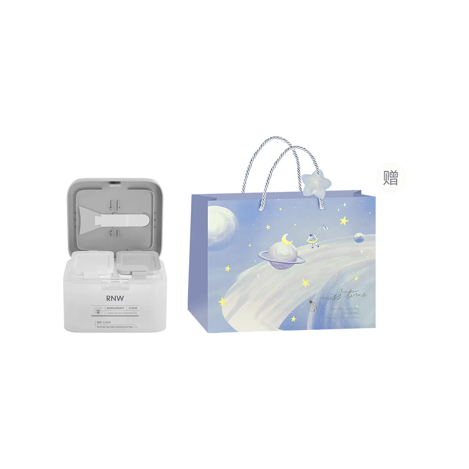 

RNW Набор с глиняной маской для ухода за кожей против акне, увлажняющий, освежающий, для удаления черных точек, контроля жирности и очищения