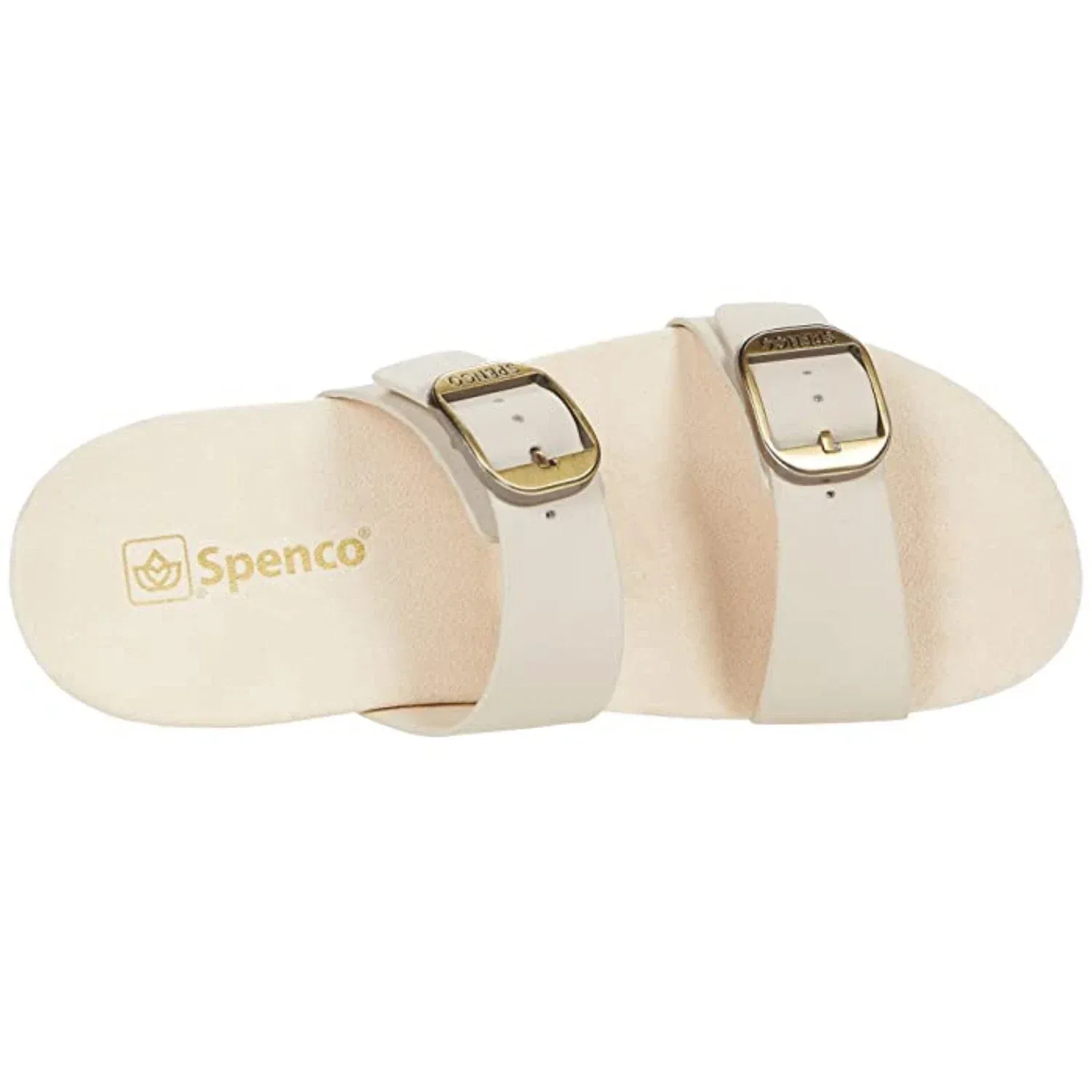 Мужские сандалии Spenco Vista SP1065 из бежевой кожи с поддержкой свода стопы, модель HAWK488 — фото 2