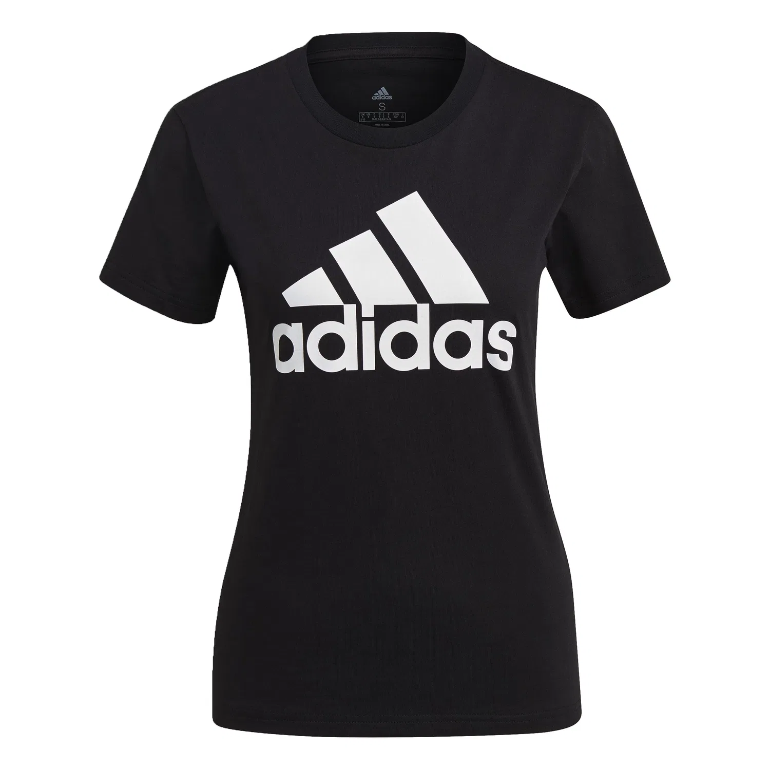 Женская футболка с логотипом Essentials Logo Tee adidas, Black / White
