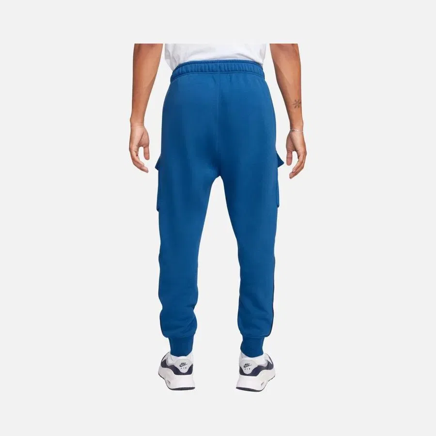 Спортивные штаны с зауженным кроем и эластичным поясом Nike Sportswear Swoosh Air Fleece Cargo, Синий — фото 2