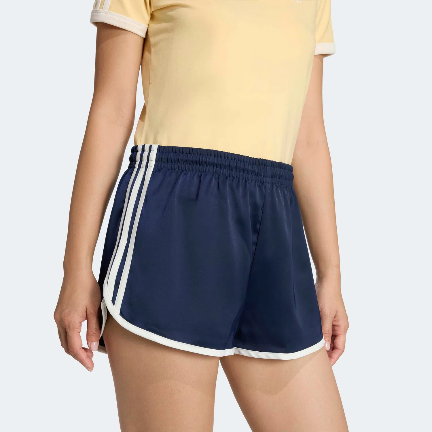 Шорты Adidas Originals свободного кроя Sprinter темно-синего цвета — фото 4