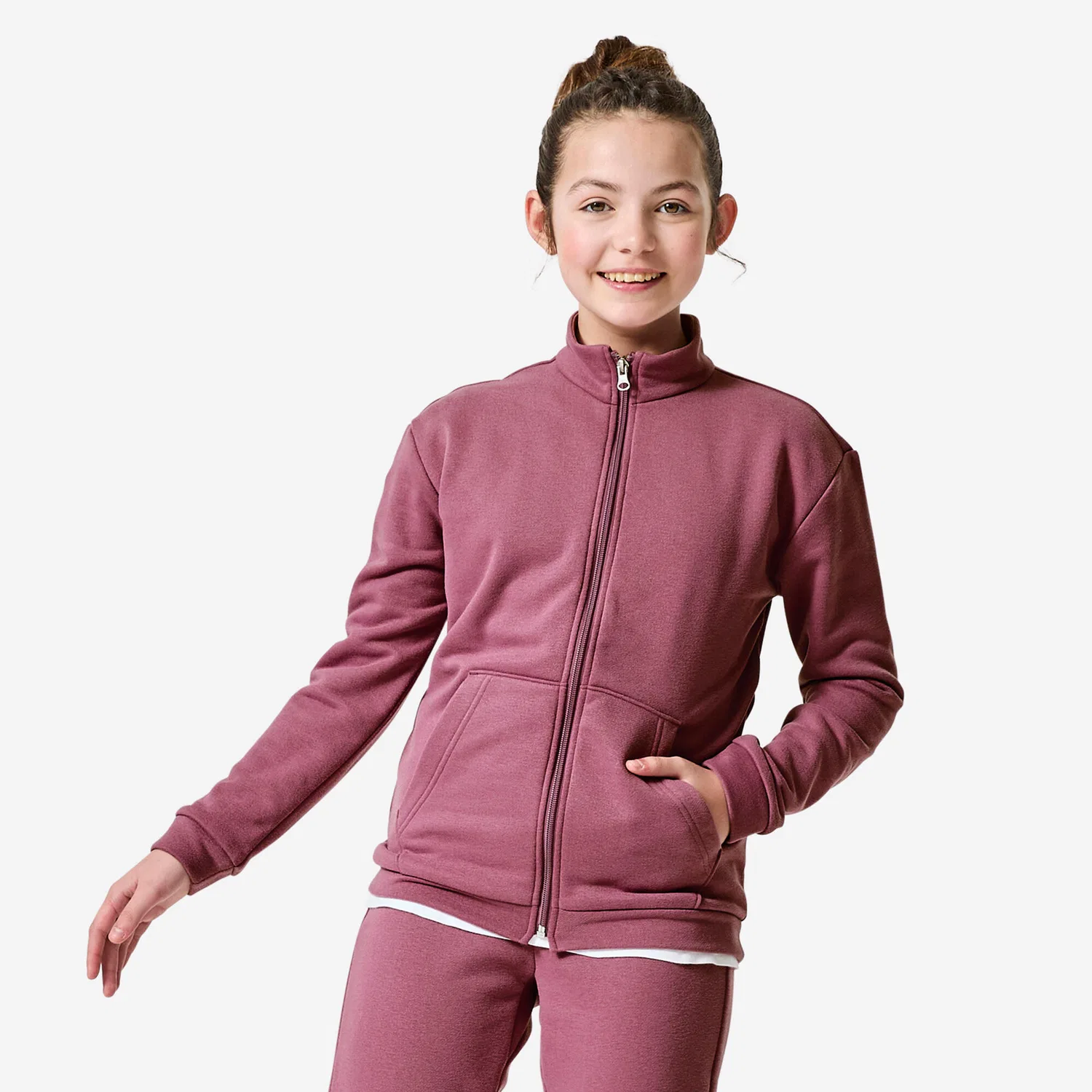 Детский спортивный костюм из флиса для девочек Decathlon, Altviolett — фото 2