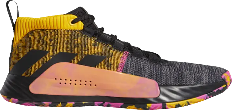 

Кроссовки Adidas Dame 5 'Core Black Shock Pink', черный