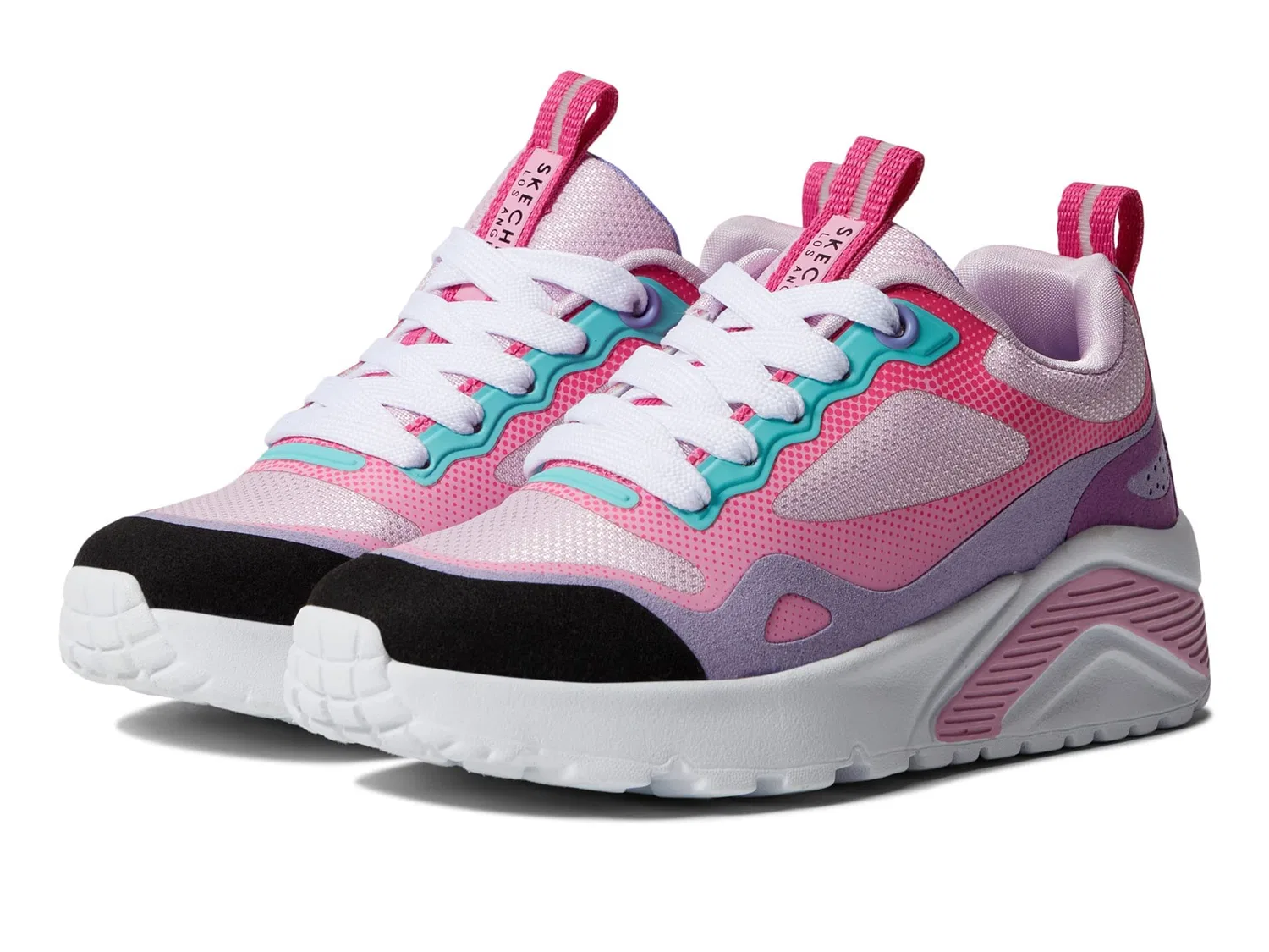 Детские кроссовки для девочек с принтом One Skechers, Pink