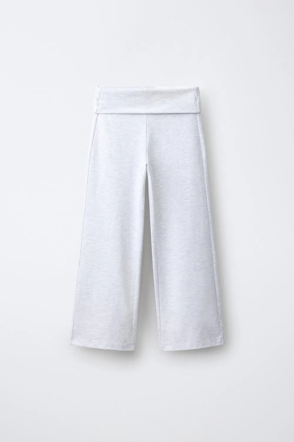 Расклешенные брюки ZARA, Grey marl