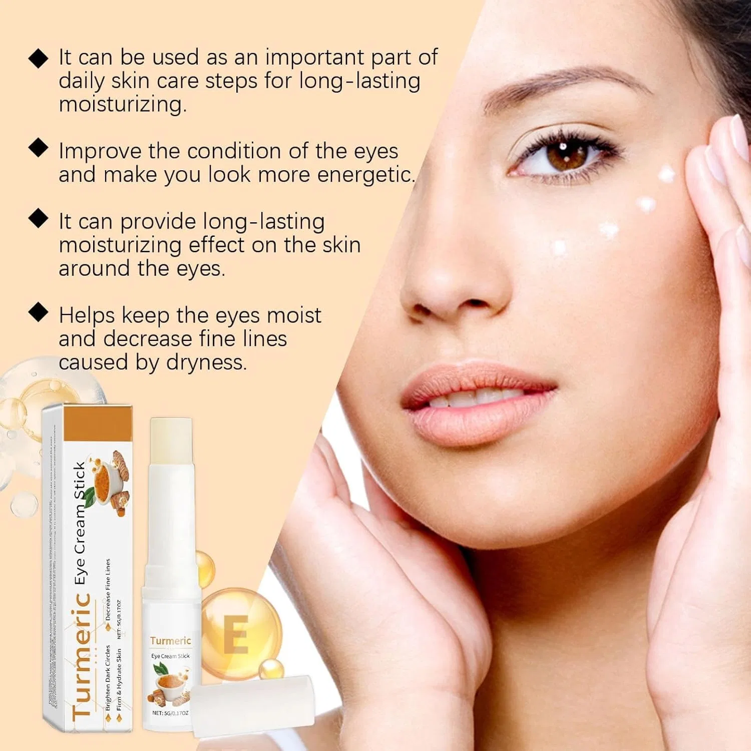Набор 2 шт Eye Cream Stick с куркумой, 30 г Generisch — фото 3