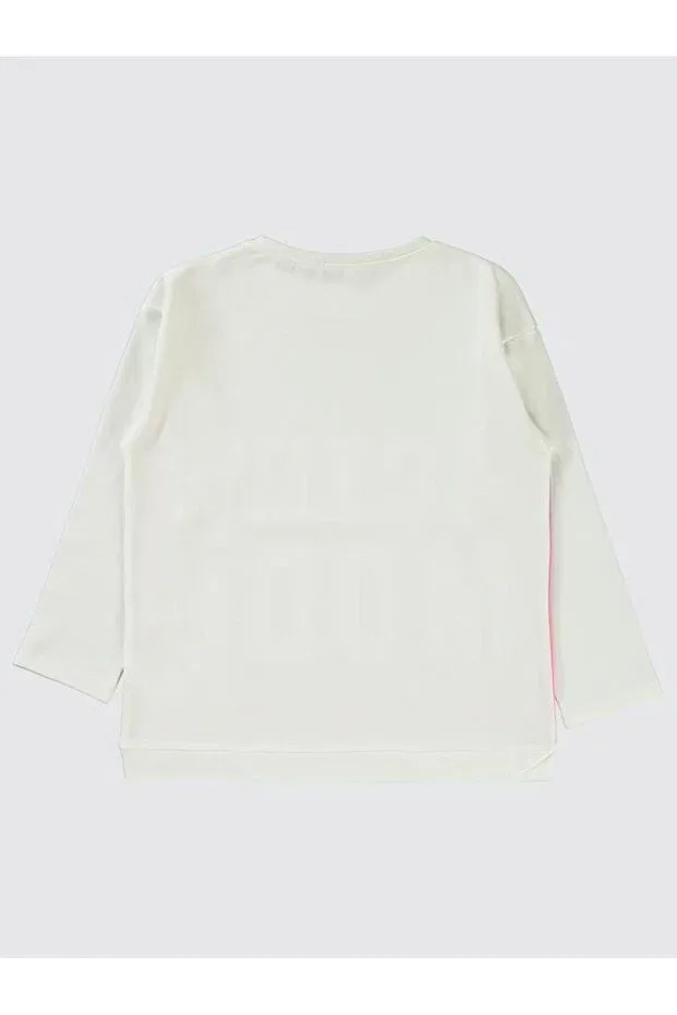 Детские свитшот для девочек с принтом Civil Girls, Off White — фото 2