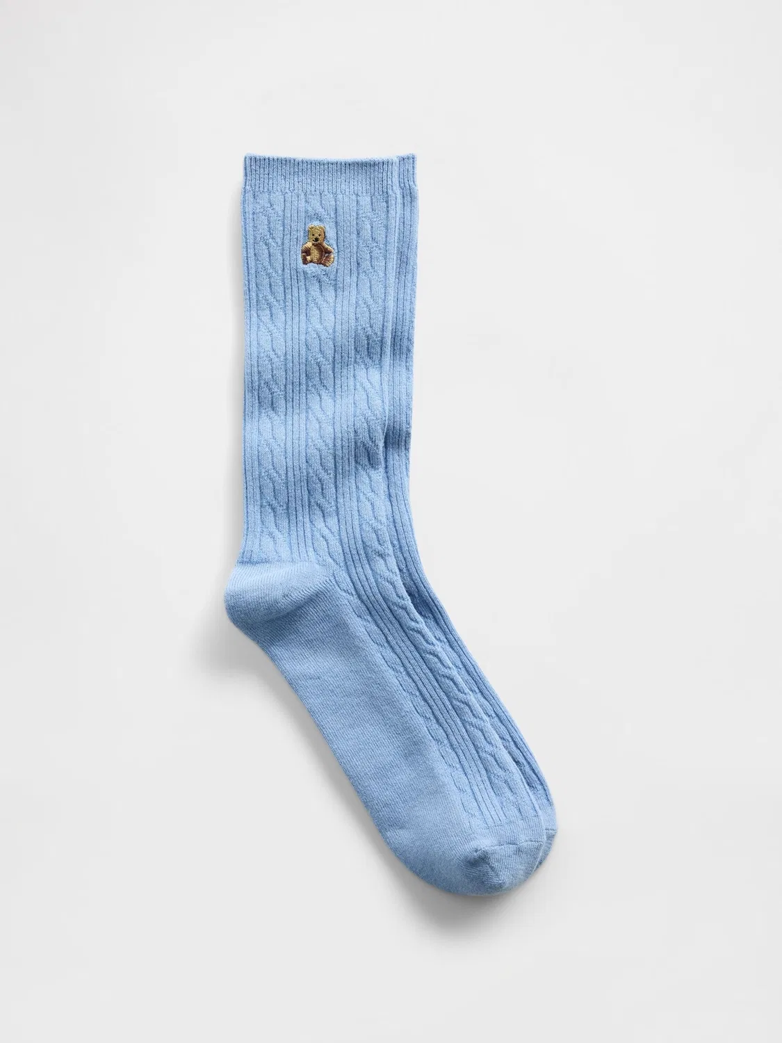 Носки с кабельной вязкой Gap Brannan Bear, синие