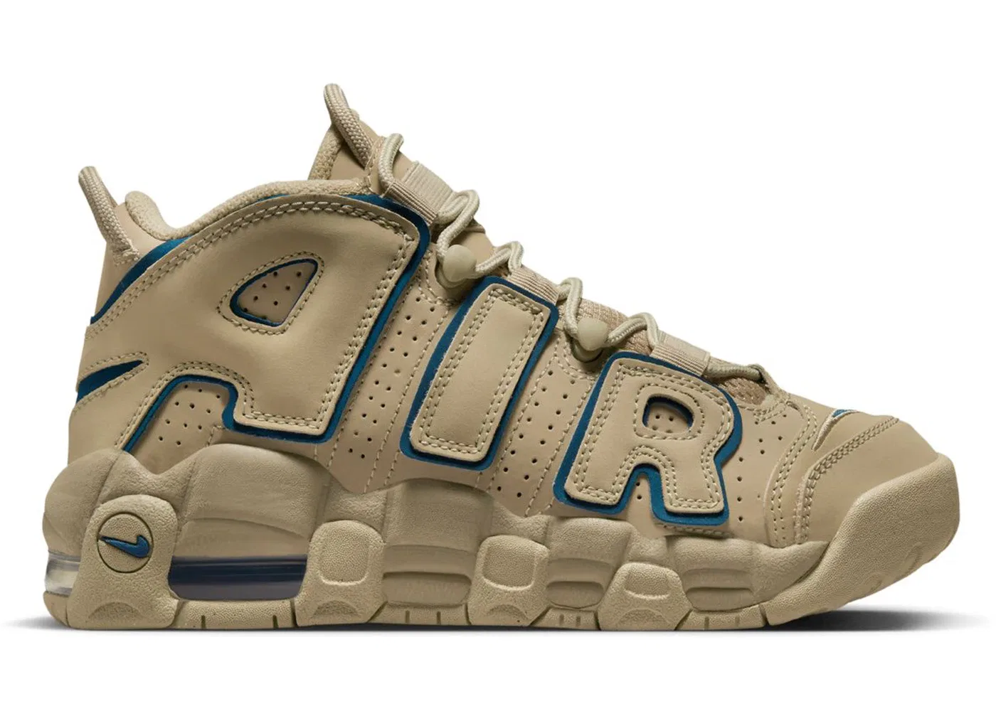 Детские кроссовки Lifestyle Nike Air More Uptempo Nike, Limestone/Limestone Valerian Blue
