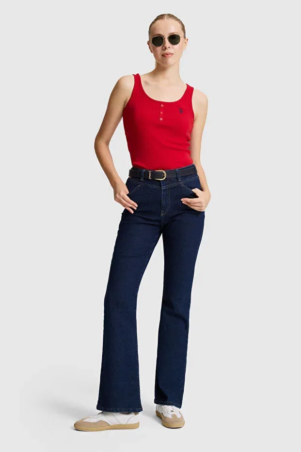 Женская футболка без рукавов U.S. Polo Assn., Basic Red — фото 4