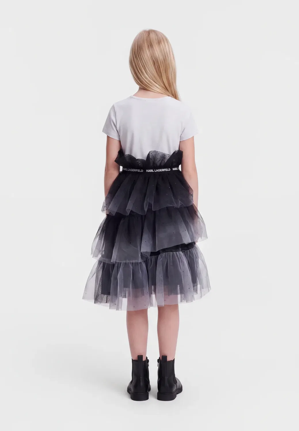 Платье - коктейльное платье/вечернее платье Karl Lagerfeld Kids, White Black — фото 2