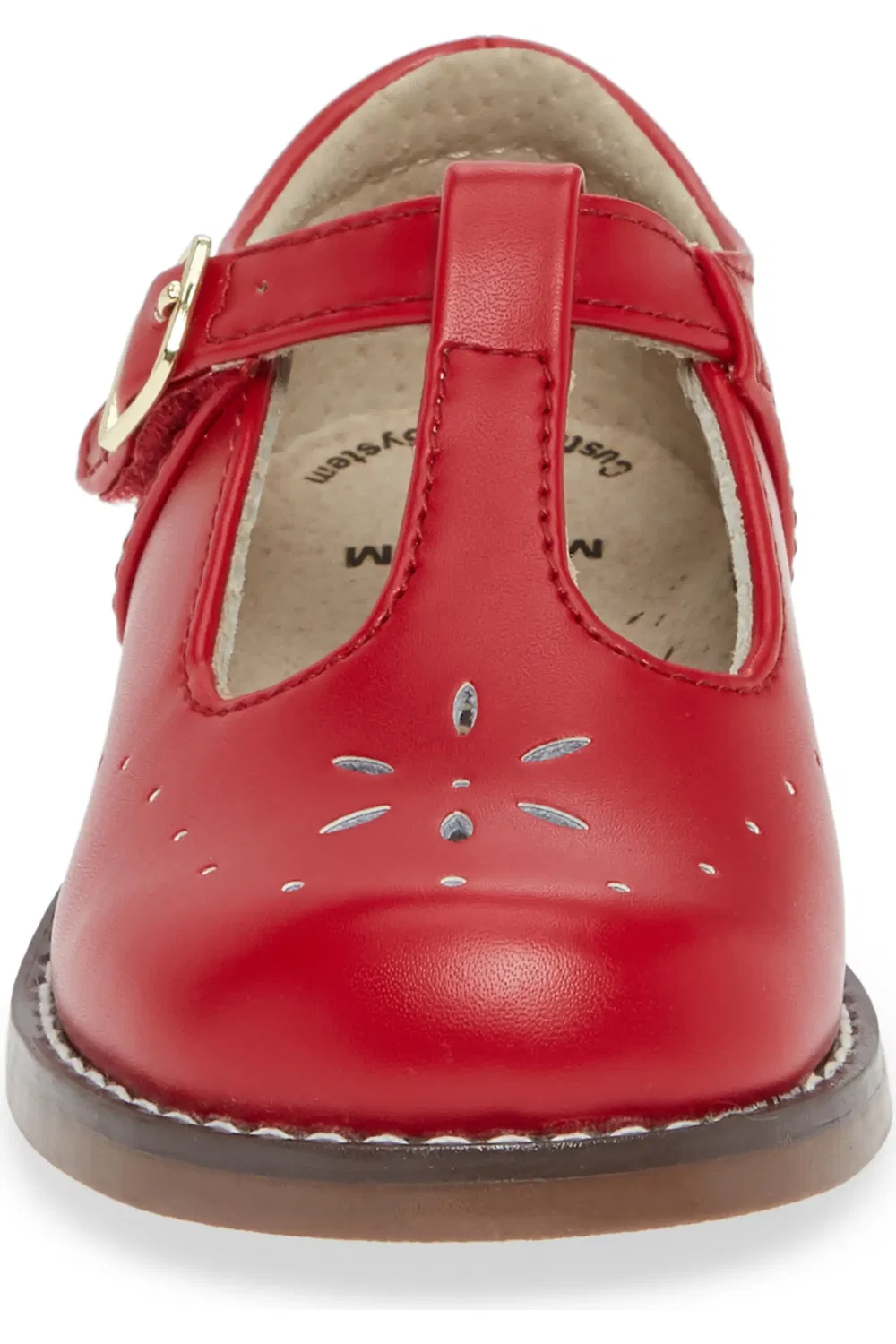 Детские туфли Мэри Джейн с цветочным декором Sherry Footmates, Apple Red — фото 4