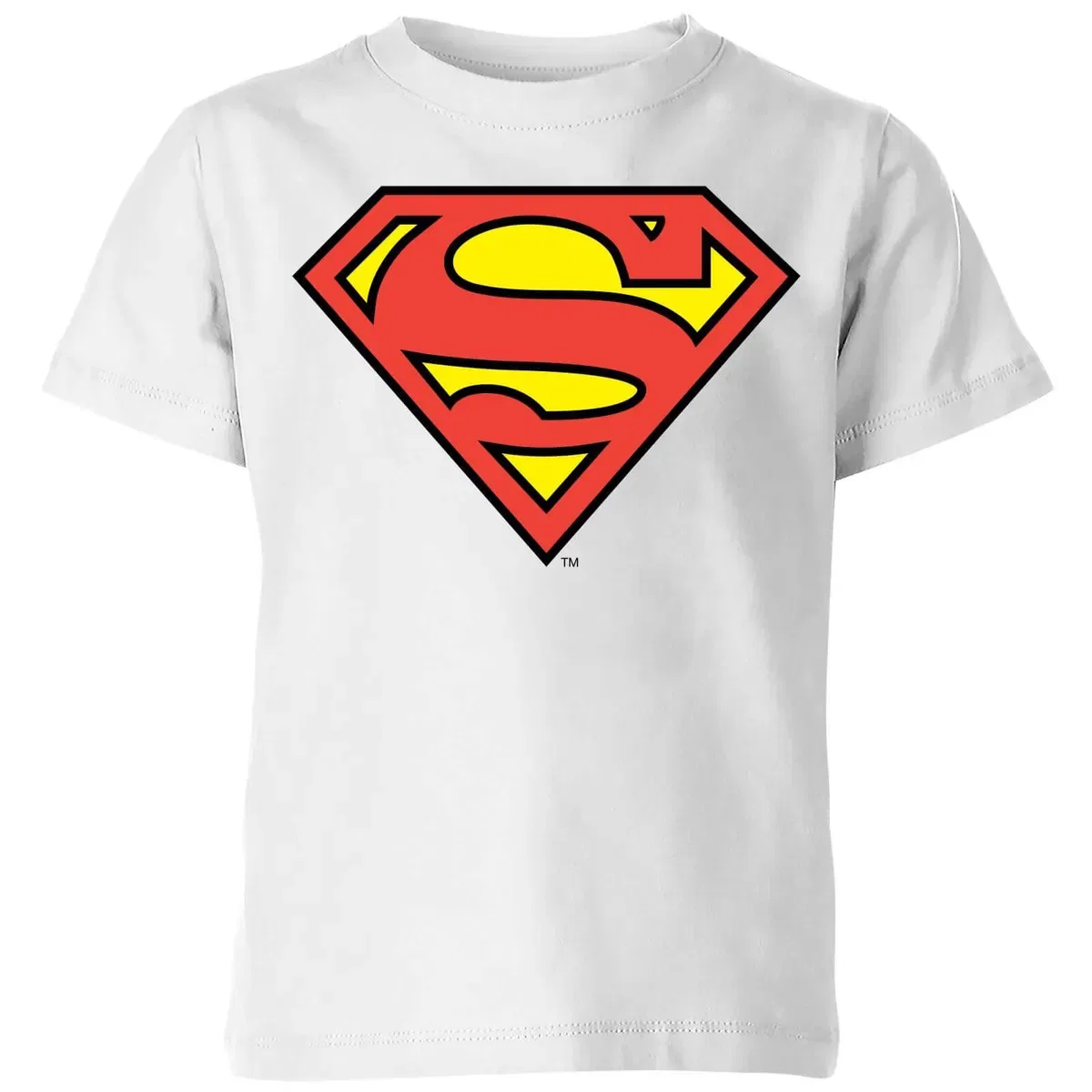 Детская футболка с принтом Original Shield Superman, White