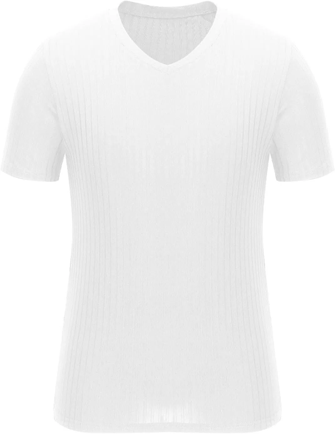 Мужская футболка с V-образным вырезом Slim Fit, White — фото 4