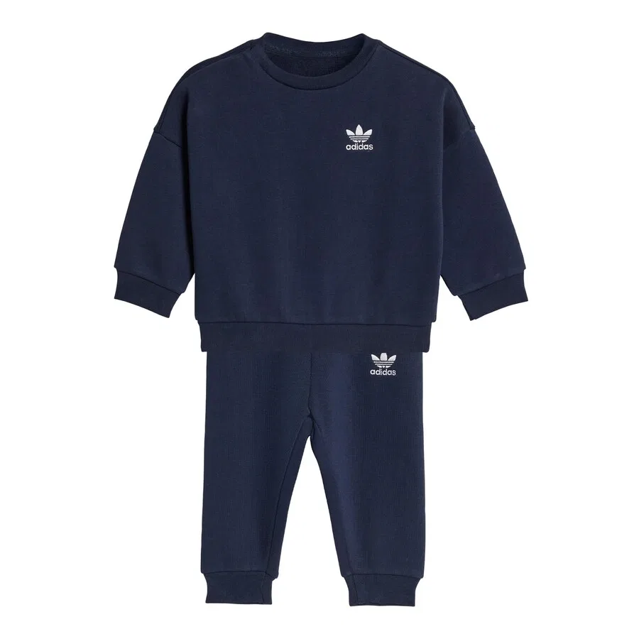 Спортивный костюм ADIDAS ORIGINALS 'LOOSE CREW JOGGER' темно-синего цвета