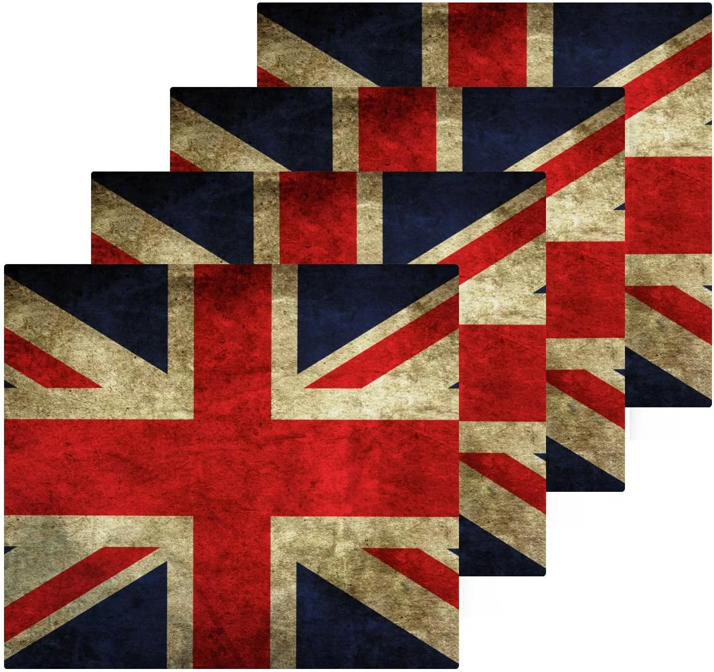 Набор мочалок для лица из хлопка, ISAOA, 4 шт, 31x31 см, Farbe 1 — фото 2