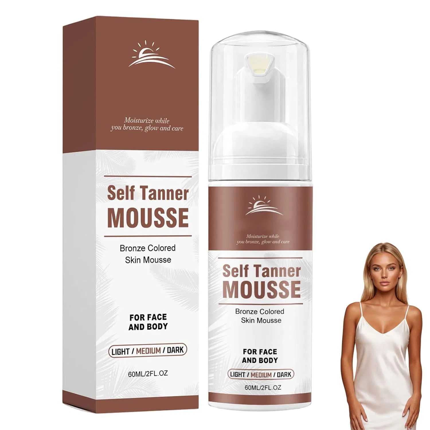Автозагар мусс, кокосовое масло, 60 ml Rubu22A