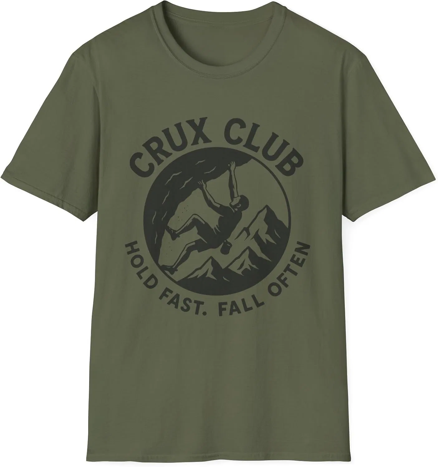 Футболка с принтом Crux Club Gildan 64000, Military Green