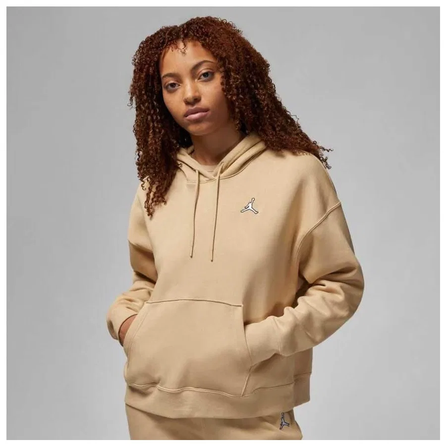 Свитшот женский с капюшоном из флиса Brooklyn Fleece Nike, Коричневый