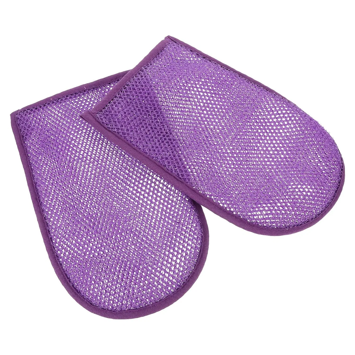 Пилинговые перчатки из нейлона, 2 шт, SOLUSTRE, 23x14.5x1 cm