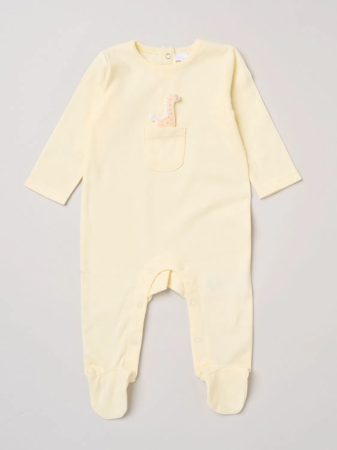 Боди-комбинезон с аппликацией медведя Rock-A-Bye Baby Boutique, светло-желтый — фото 2