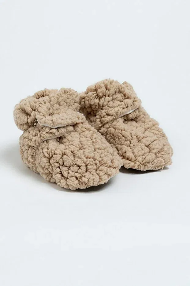 Детские тапочки для новорожденных хлопковые Babyzilla, Beige