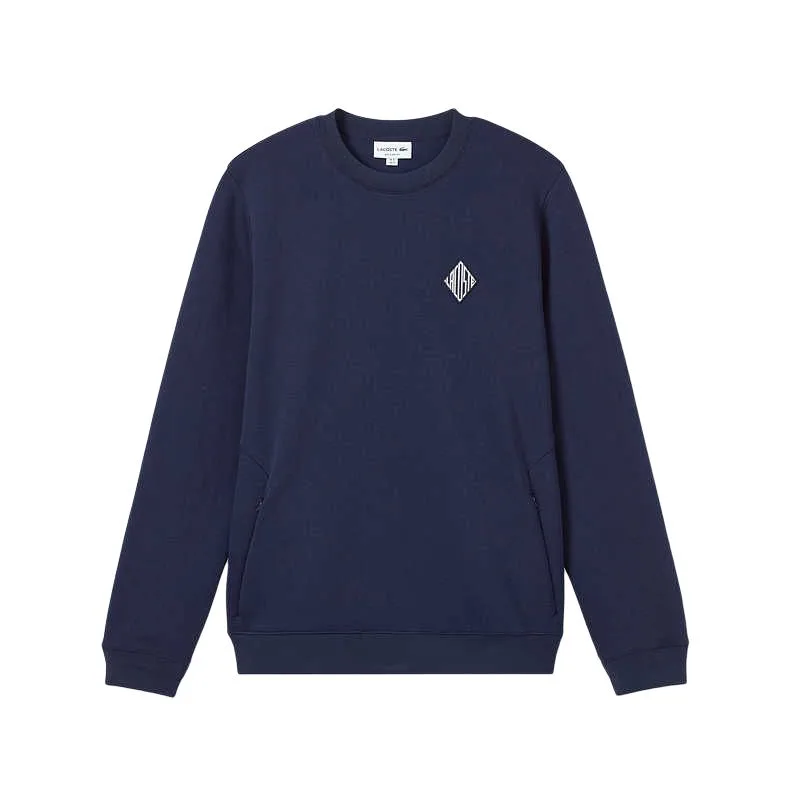 Свитшот мужской с круглым вырезом LACOSTE, 166/темно-синий