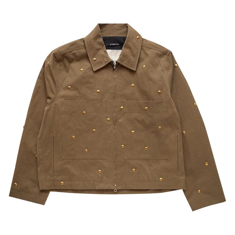 

Куртка Song for the Mute Metal Bead Crop Patch Pocket Jacket 'Natural', желто-коричневый