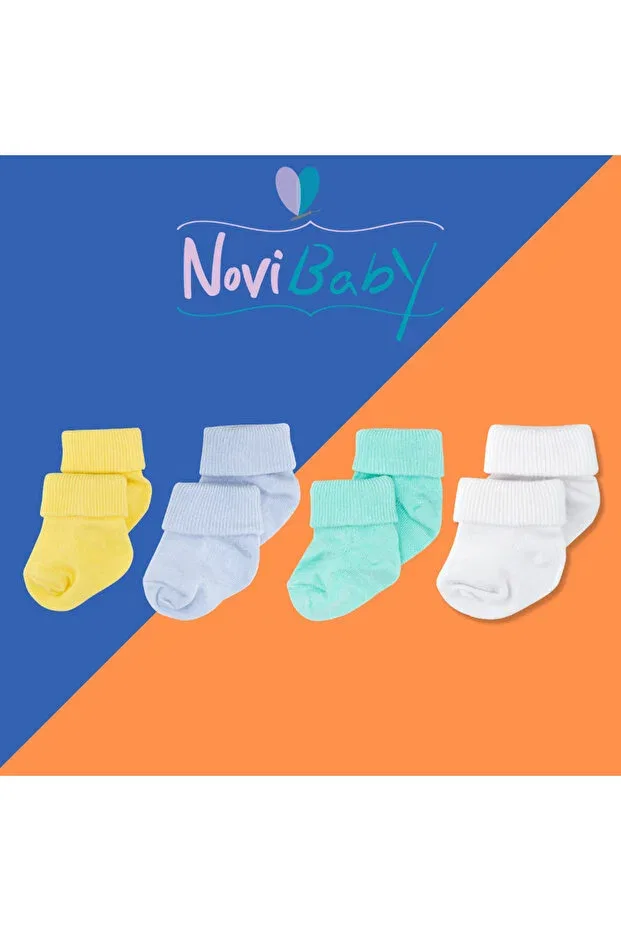 Детские носки для новорожденных хлопковые 4 шт Novibaby, Pr4 — фото 2