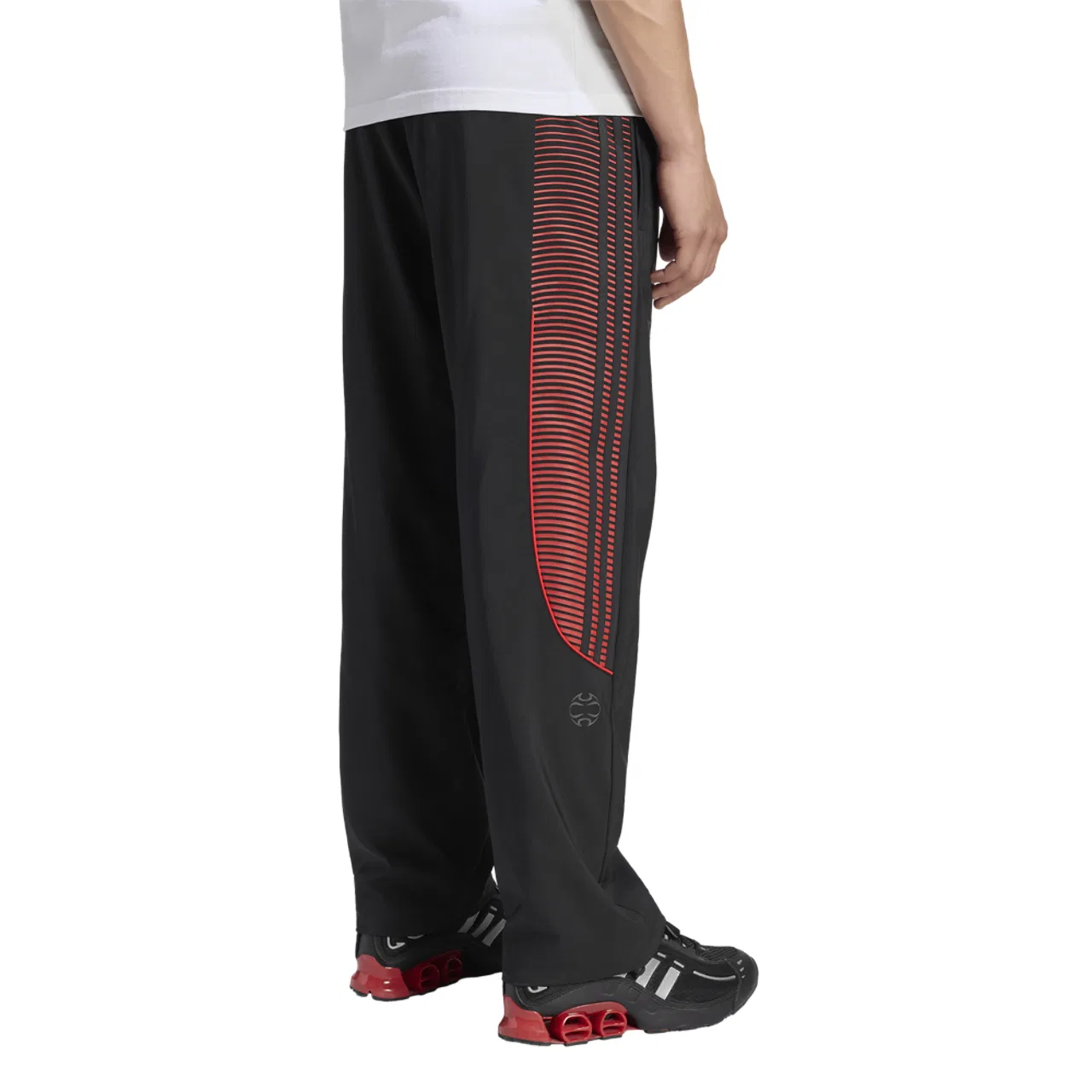 Мужские спортивные брюки Teamgeist 26 Adidas, черный/красный — фото 2