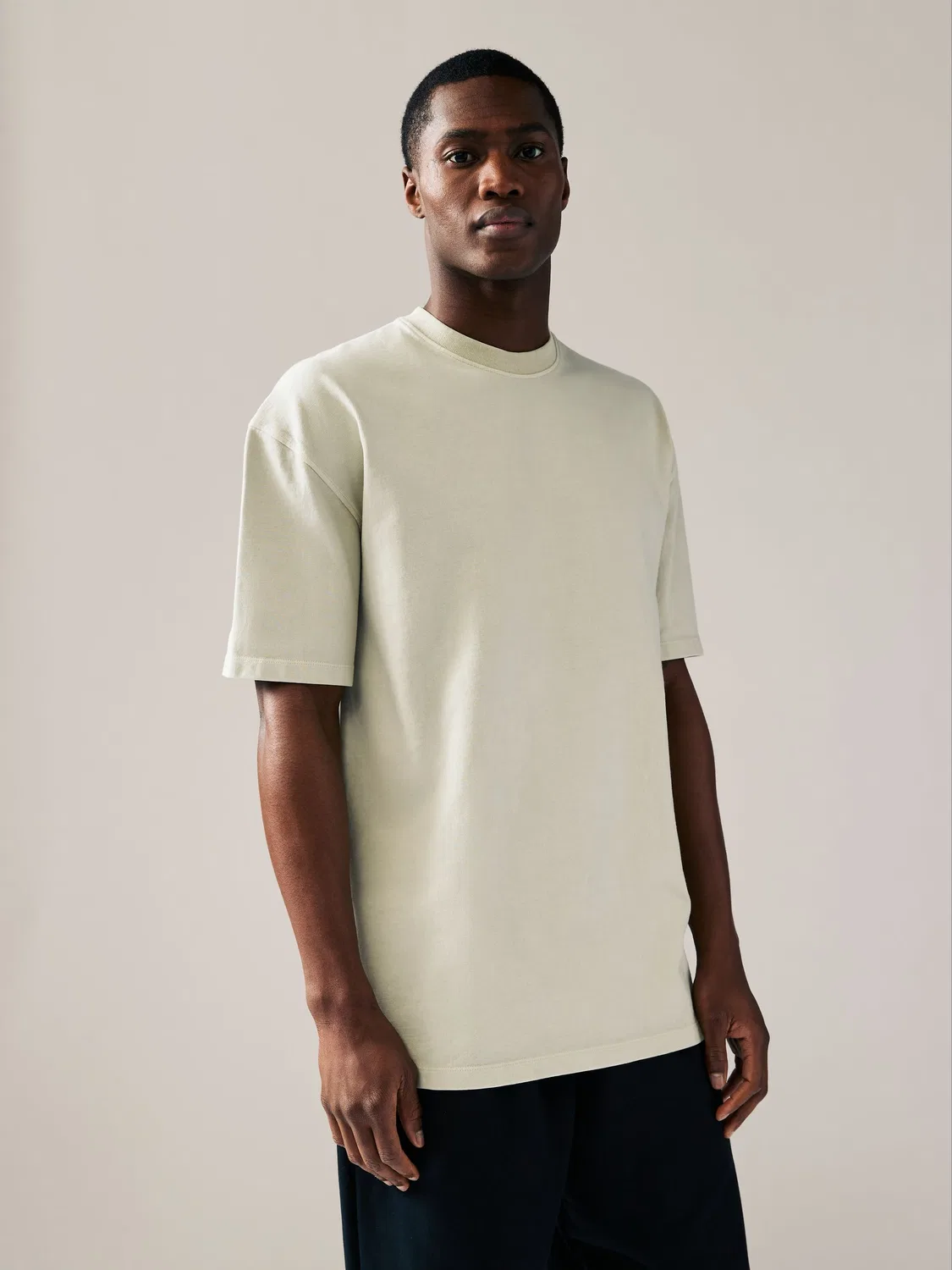 Футболка Relaxed Fit 3-pack Next, Charcoal Grey/Green/Ecru — фото 3