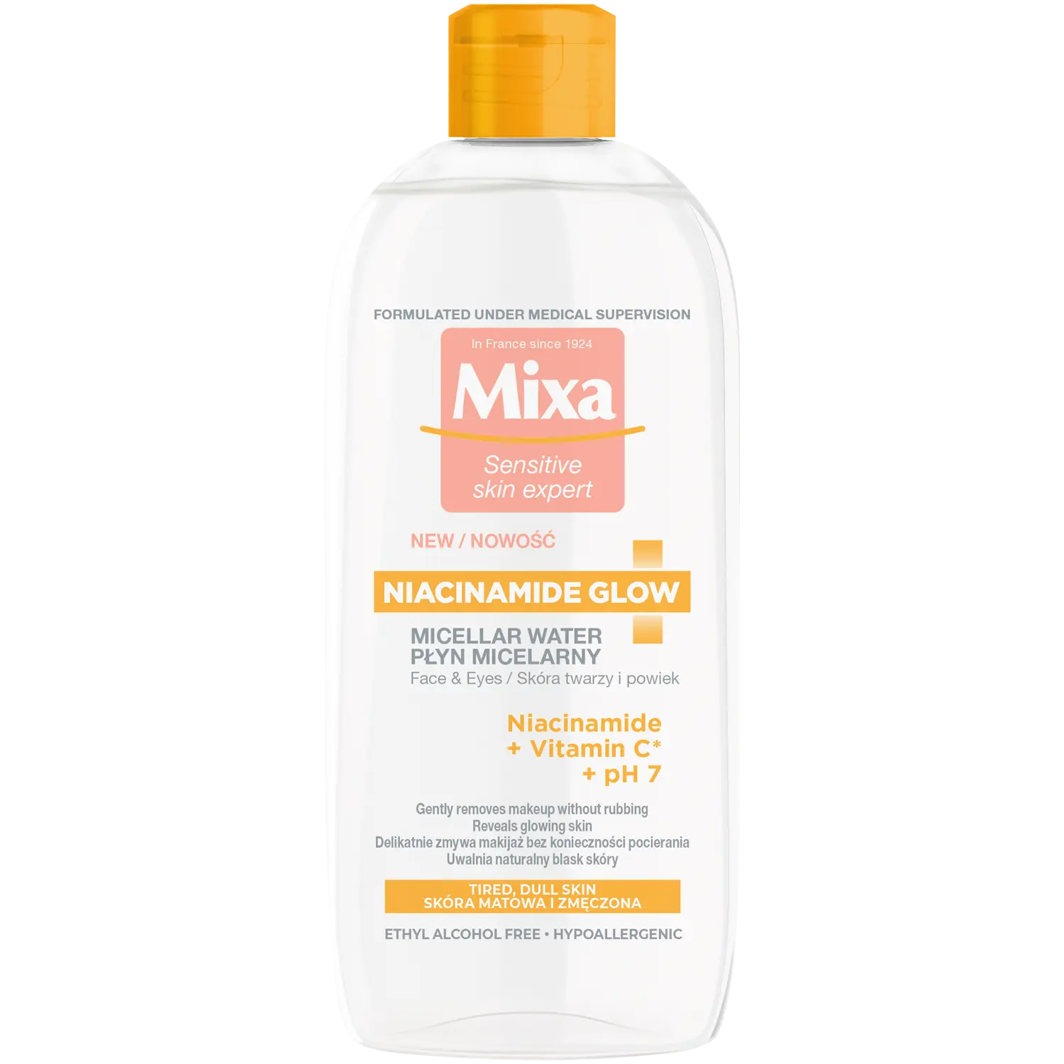 

Mixa Niacynamide Glow мицеллярная вода для лица, 400 мл