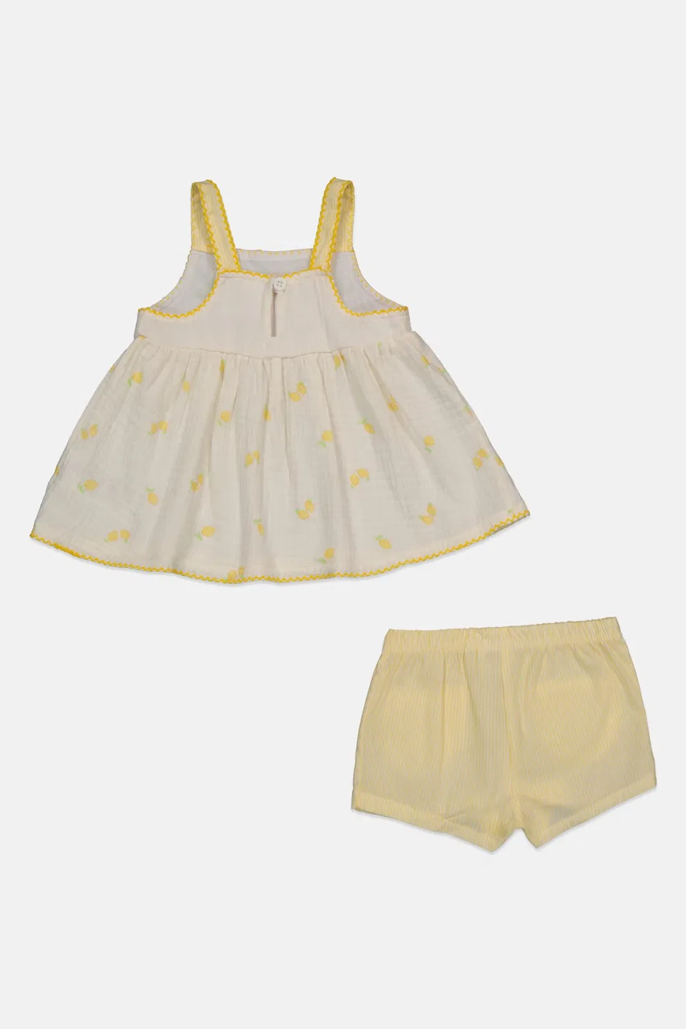Комплект с вышивкой для девочки Baby Essentials, желтый — фото 2