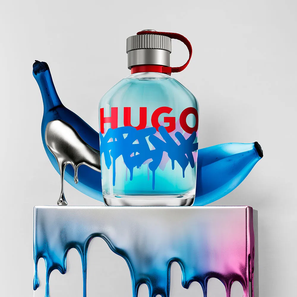 Парфюмерная вода для мужчин 75 мл с аккордом синего банана Krink X HUGO Hugo Boss — фото 3