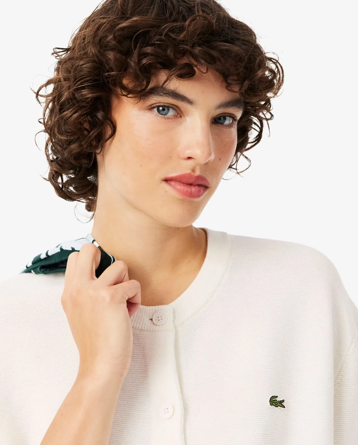Джемпер женский Lacoste Blanco с круглым вырезом — фото 3