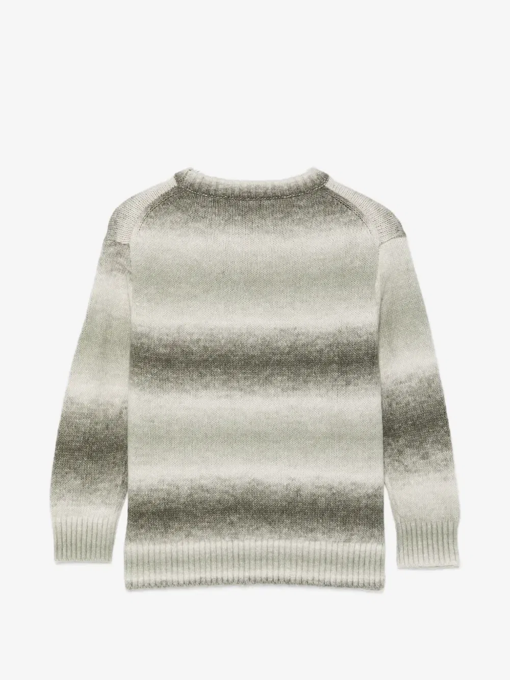 Свитер с эффектом градиента Emporio Armani Kids, зеленый — фото 2