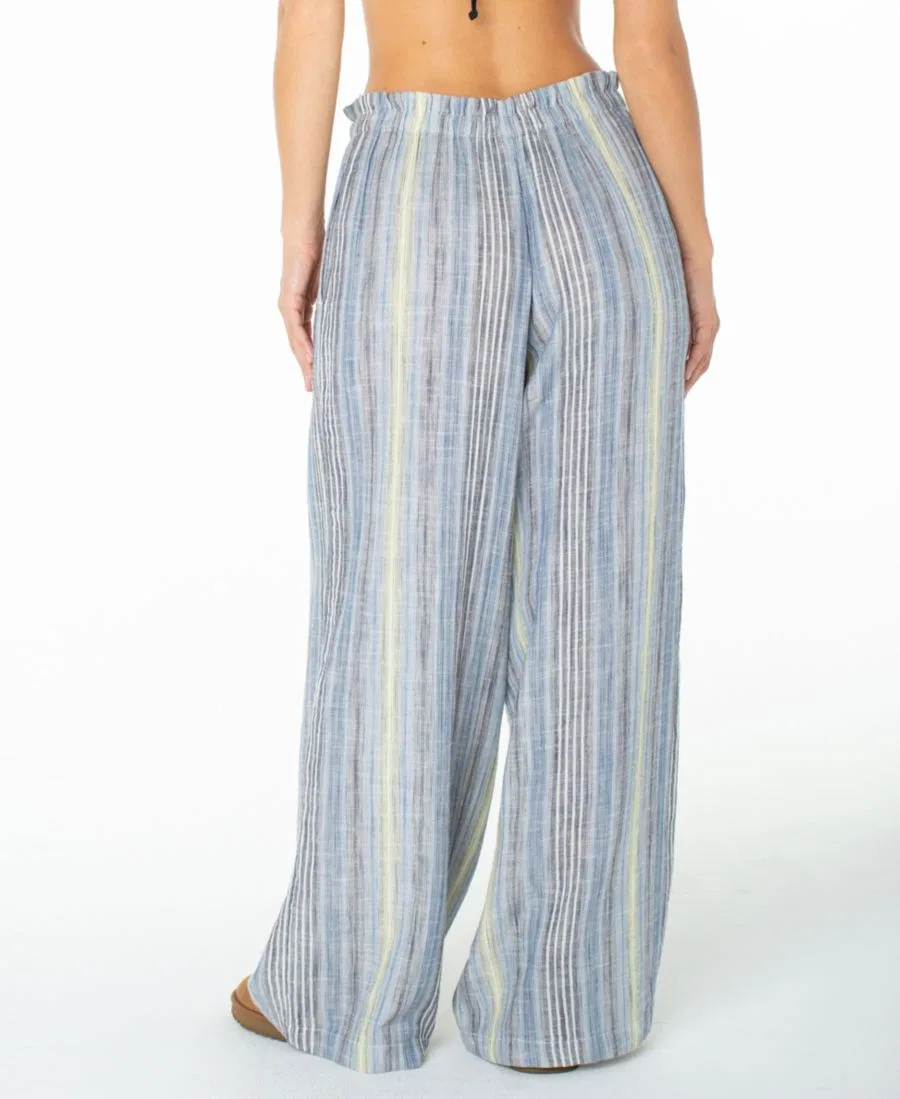Штаны широкие с принтом в полоску Roxy, Mood Indigo Coastline Stripe — фото 4