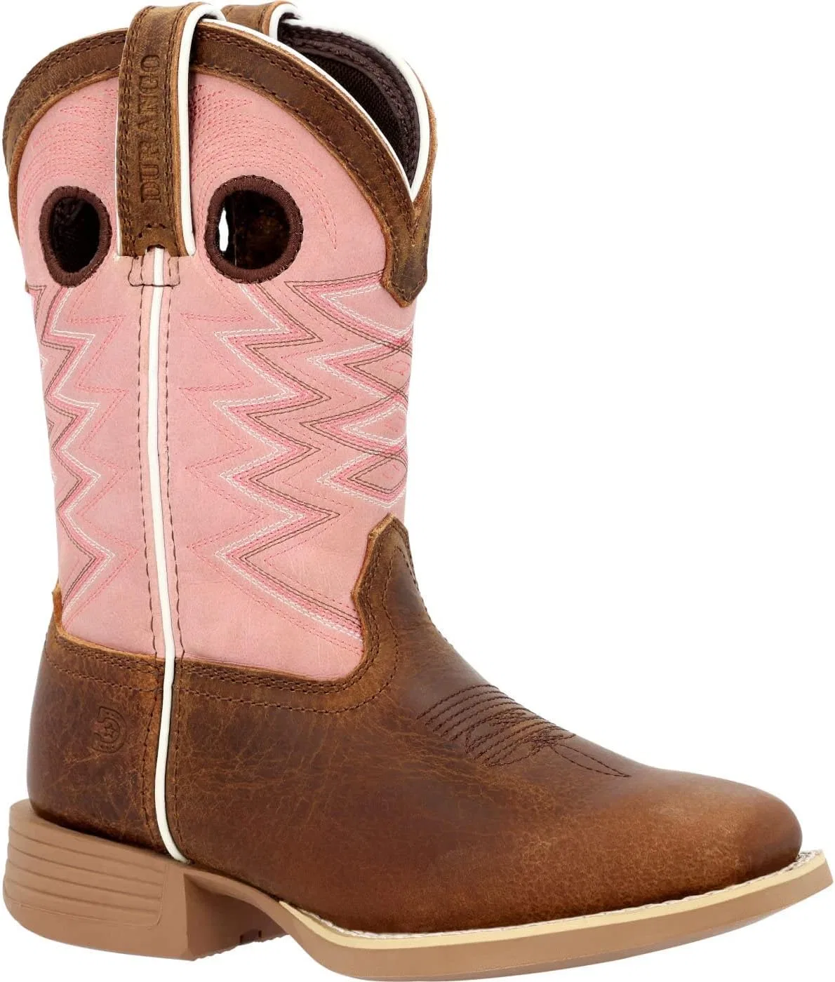 Детские сапоги для девочек с принтом Durango Lil Big Kids’ Dark Chestnut Bubblegum Durango, Dark Chestnut And Bubble Gum