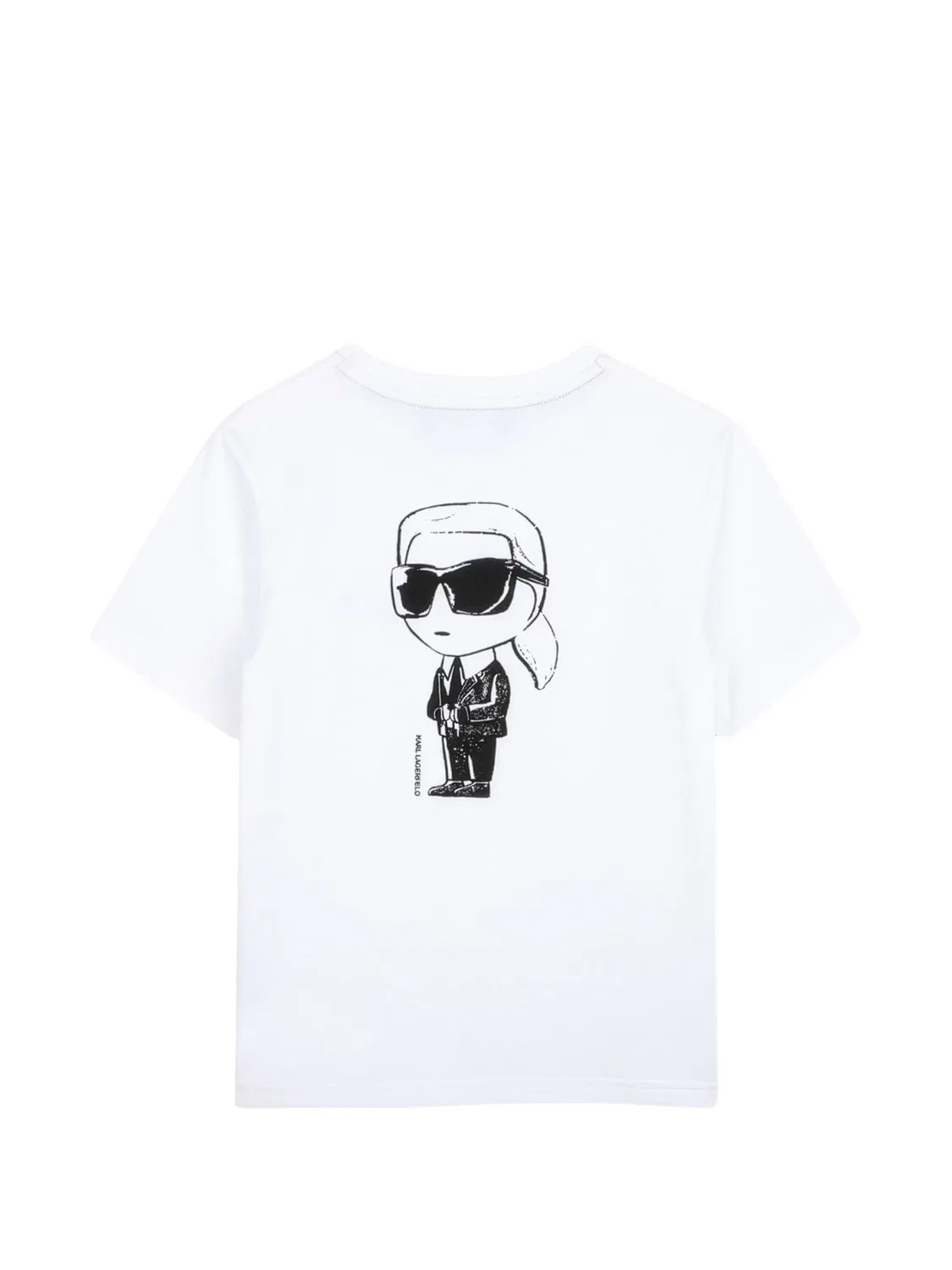 Футболка с принтом Ikonik Karl Lagerfeld Kids, белый — фото 2