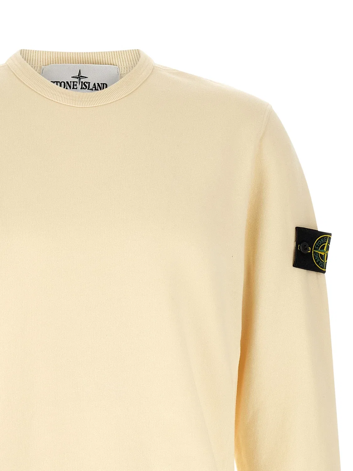 Толстовка "Эмблема Stone Island", белый — фото 3