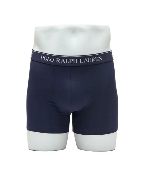 Трусы 3 штуки, хлопок, Polo Ralph Lauren, темно-синий — фото 2
