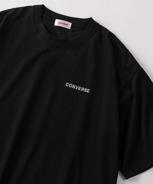 

Футболка с коротким рукавом, вышивка бренда, технология COOLMAX, унисекс, компактная CONVERSE, черный