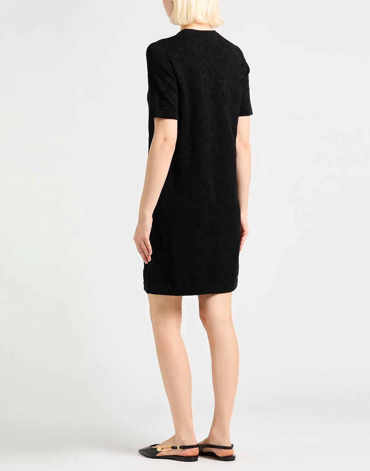 Женское облегающее платье с принтом Bodycon Dress Versace, черный — фото 3