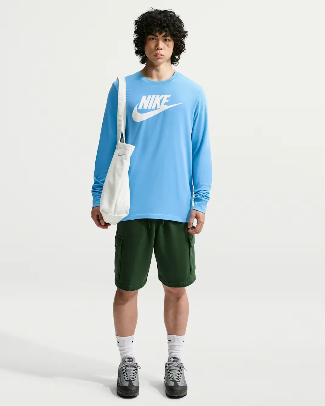 Мужская футболка с длинными рукавами Nike Sportswear, Football Blue — фото 4