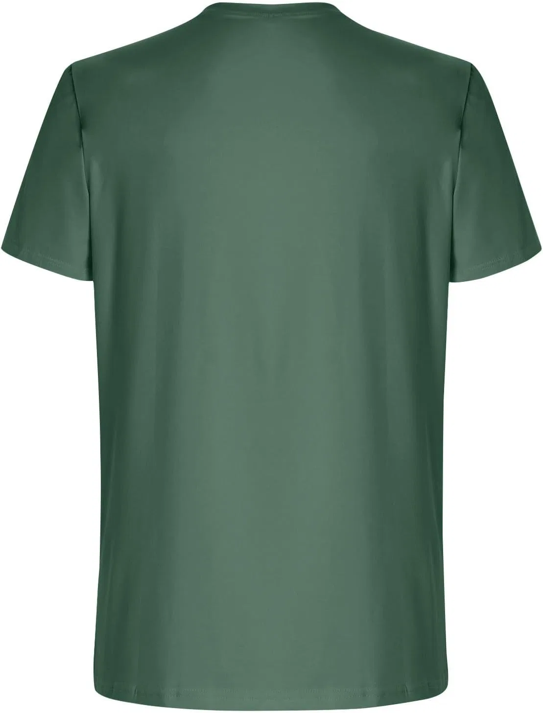 Мужская футболка с американским флагом облегающая, Army Green — фото 2