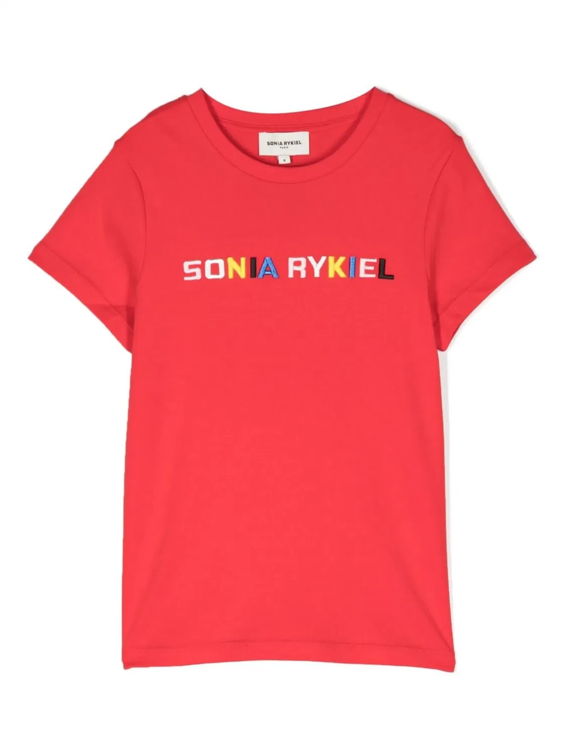 Футболка с вырезами и логотипом Sonia Rykiel, красный