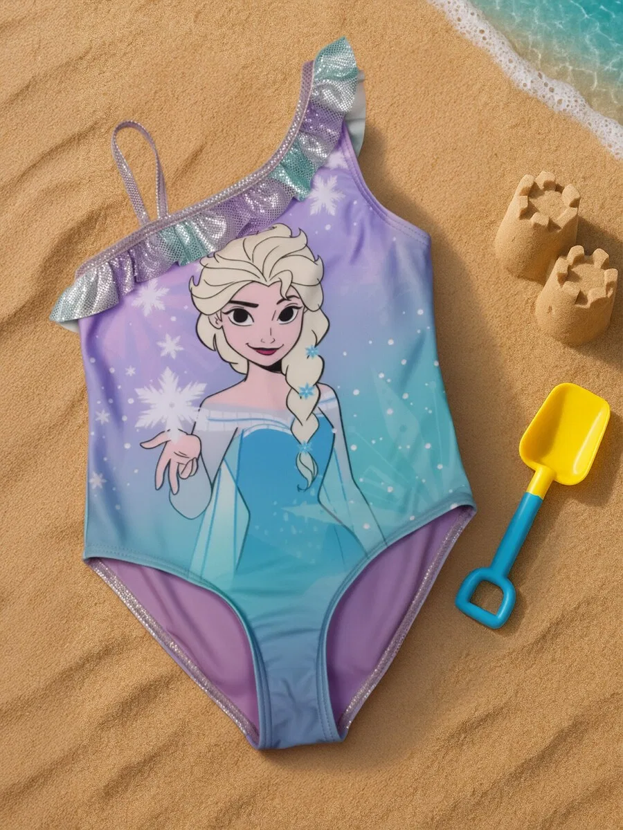 Купальник Disney Die Eiskonigin фиолетового цвета «Эльза Холодное сердце» — фото 3