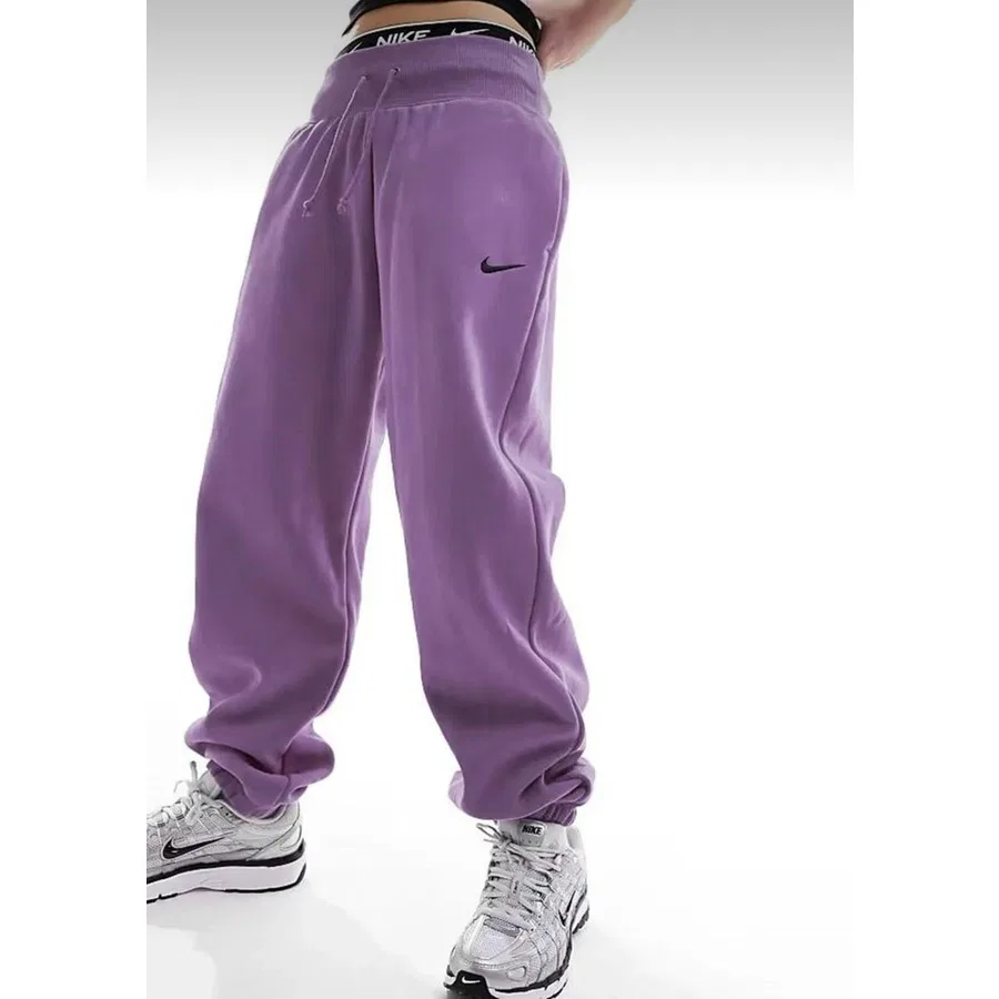 Женские спортивные штаны Phoenix Fleece с высокой посадкой Nike, Фиолетовый